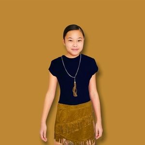 New* black, brown dress! Size: 5 little girl!